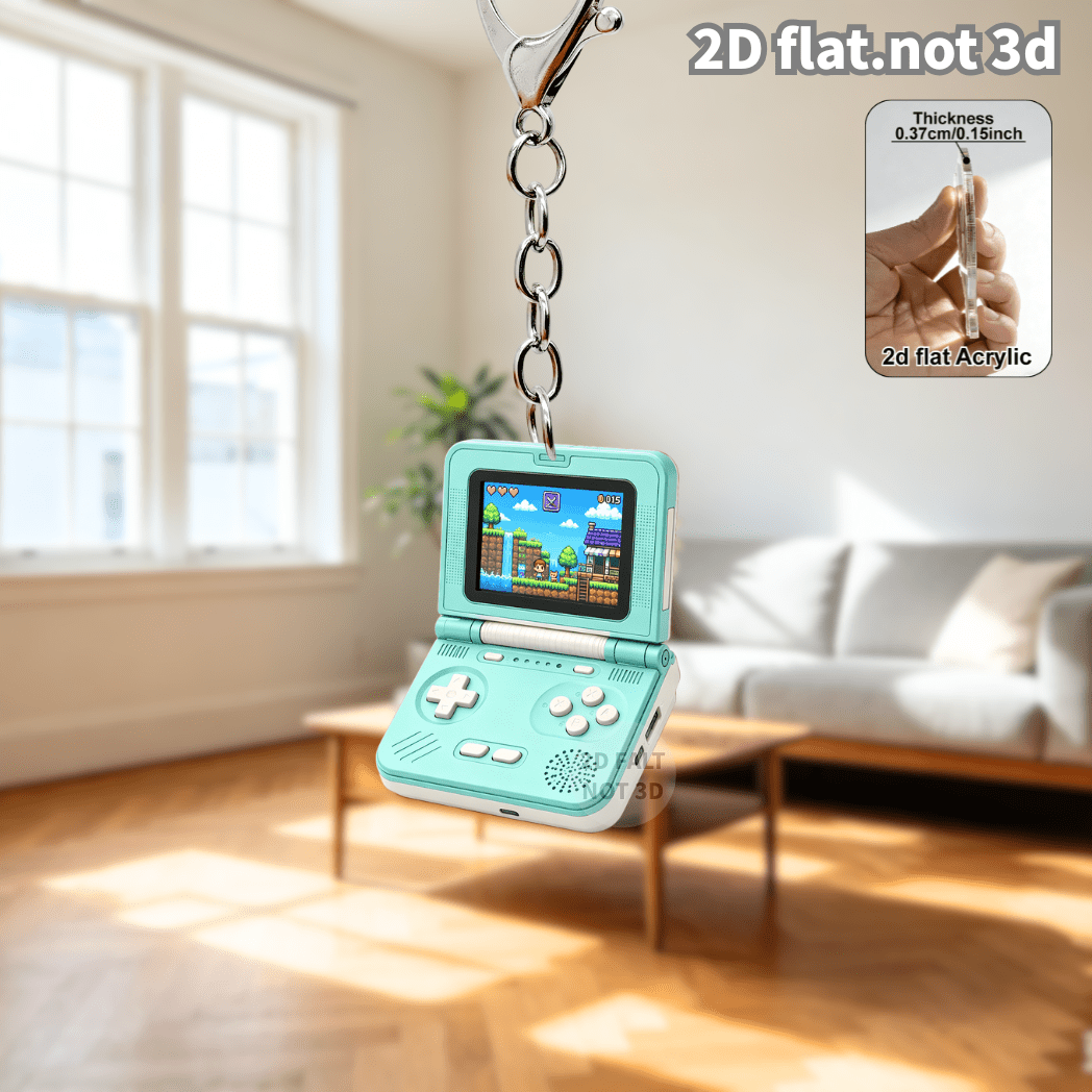 2D Flip Retro elde kullanılır  - Gaming Console Keychain incelemesi ve fiyatı
