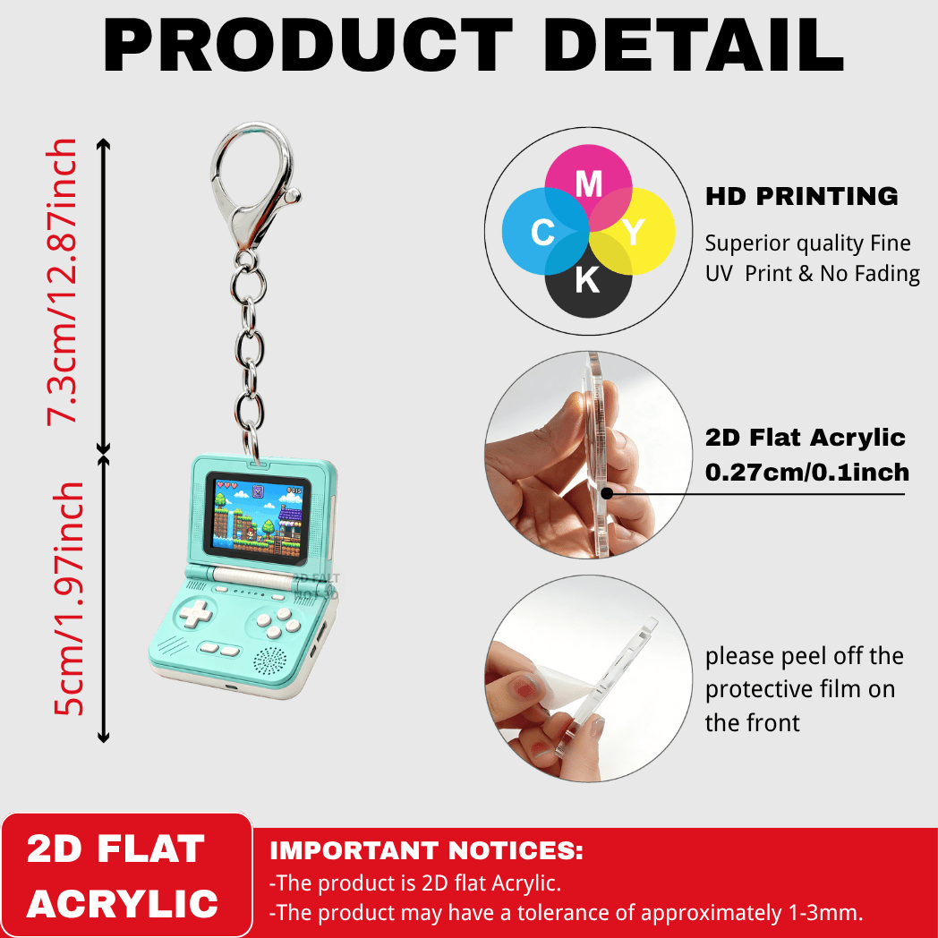 2D Flip Retro elde kullanılır  - Gaming Console Keychain incelemesi ve fiyatı