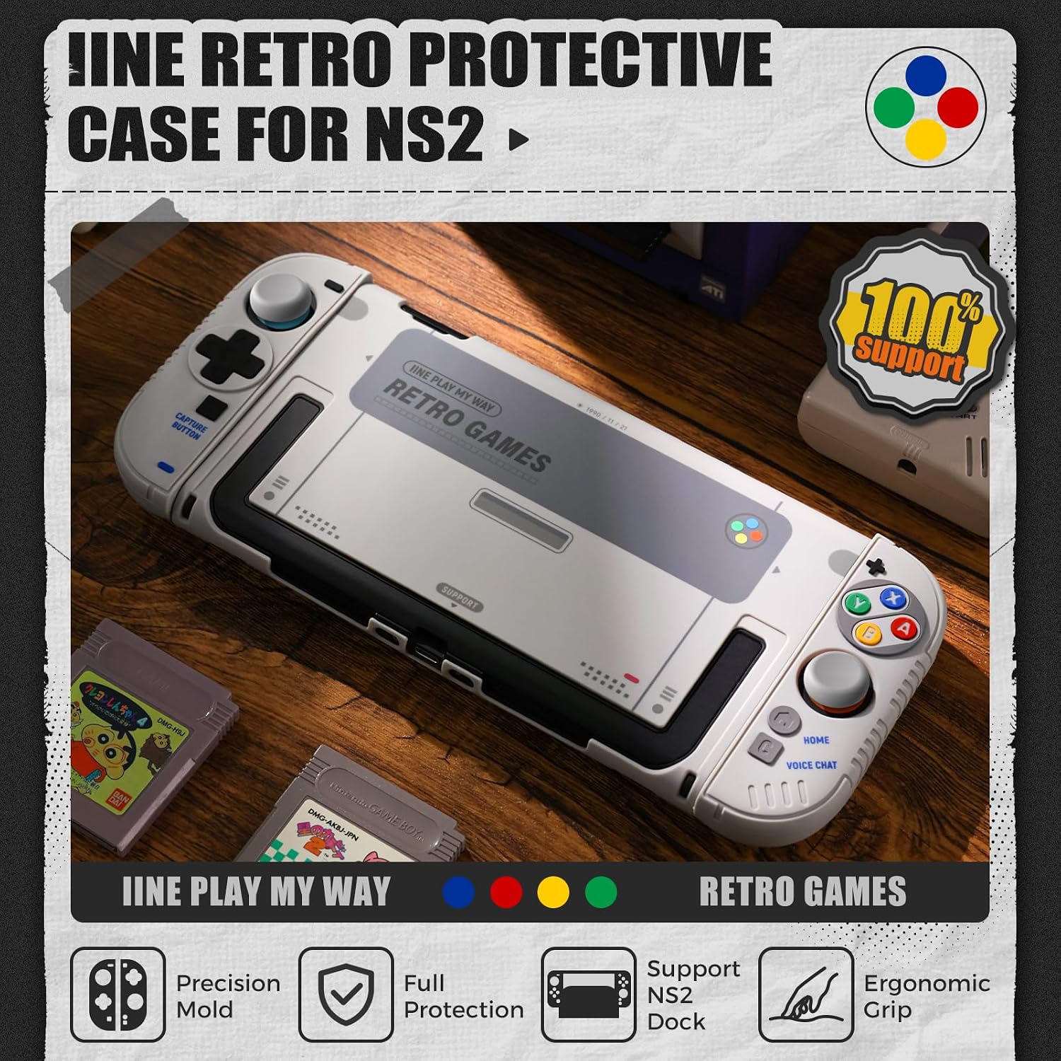 IINE Retro SFC Temalı, Nintend - Gaming Console Buttons incelemesi ve fiyatı